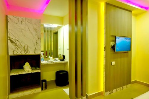 Koupelna v ubytování HOTEL KEK GRAND PARK