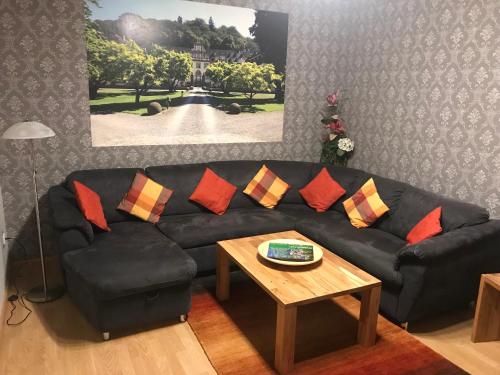 Posezení v ubytování Ferienhaus "Am Stauwerk"