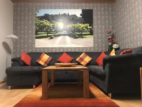 Posezení v ubytování Ferienhaus "Am Stauwerk"