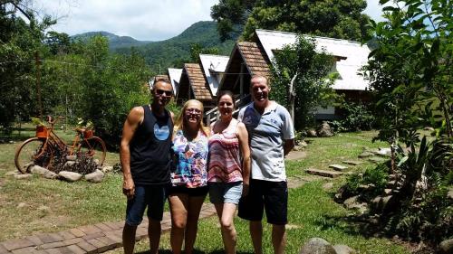 
A family staying at Pousada Rio do Ouro
