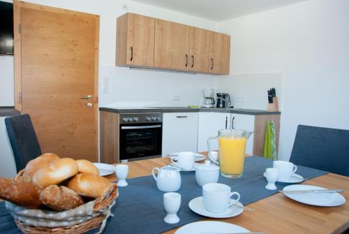 Ferienwohnung Kantにあるキッチンまたは簡易キッチン