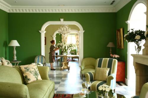 Ruang duduk di Hotel Valdepalacios Gourmand 5* GL