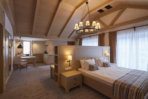 Кровать или кровати в номере AmstelSki
