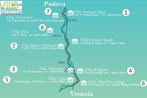 a map of vancouver with the names of cities at Casa del Vigneto - NEW near VENICE - rooms+bathroom - INDEPENDENT in Spinea