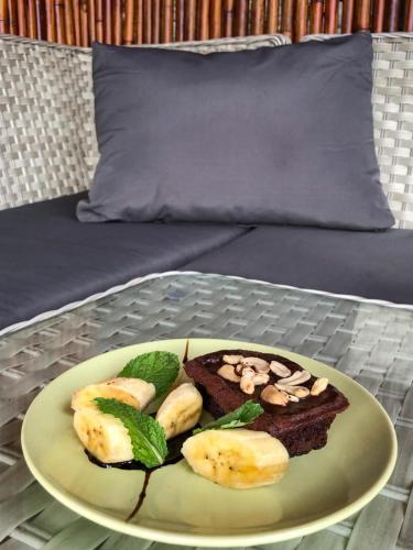 ゲストハウスの敷地内または近くでの食事または食べ物
