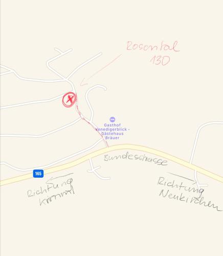 a map of the approximate location of the accident site at Appartments-Hutter in Neukirchen am Großvenediger