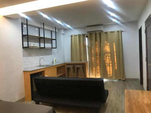 Kuchyň nebo kuchyňský kout v ubytování Hotel Capada
