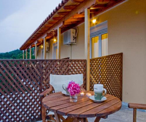 A balcony or terrace at Villa Kavourakia