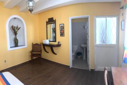 Koupelna v ubytování Casa Tecolote