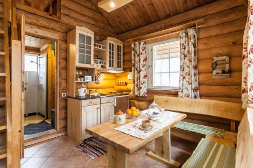Kuchyň nebo kuchyňský kout v ubytování Koru Cottage