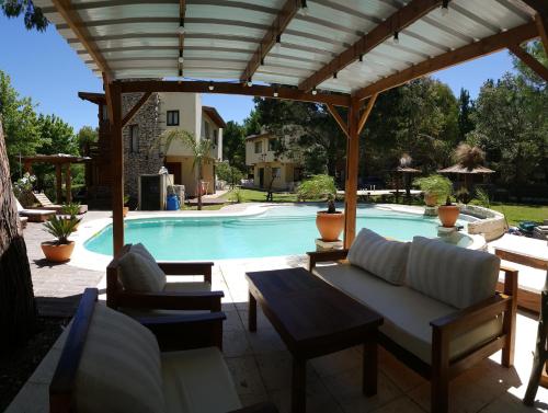 Πισίνα στο ή κοντά στο Cabañas Brisas del Jaguel