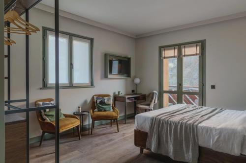 Voodi või voodid majutusasutuse Albergo Miramonti toas
