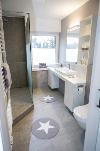 Koupelna v ubytování Quartier 23