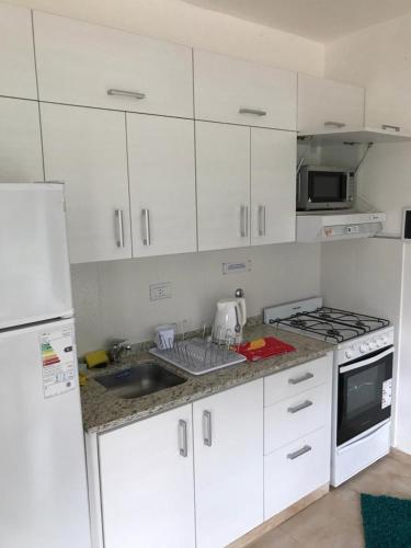 Kuchyň nebo kuchyňský kout v ubytování Departamento Leben