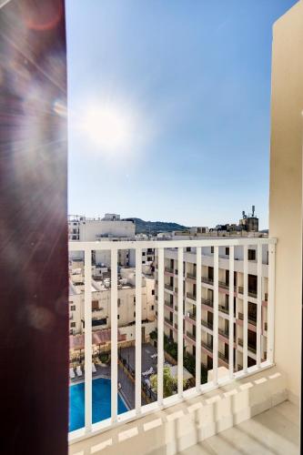 a view from the balcony of a apartment at The Village Apartments in St. Paul's Bay