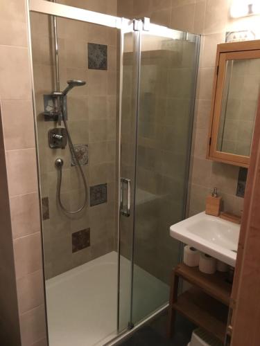 Koupelna v ubytování Apartmán u svahu Dolní Morava