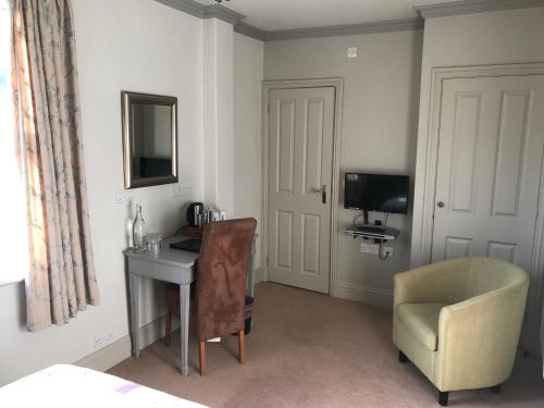 A television and/or entertainment center at 17 Burgate 