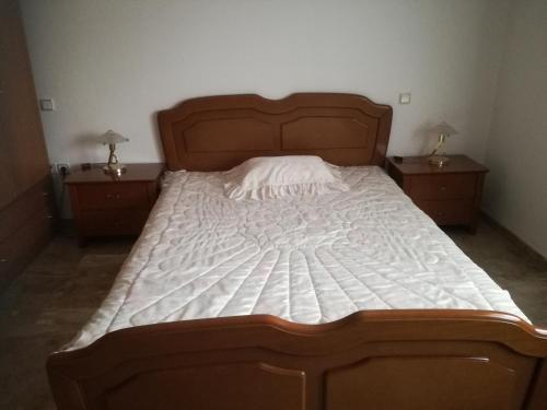 Ένα ή περισσότερα κρεβάτια σε δωμάτιο στο Apartment Korinos Mama Machi