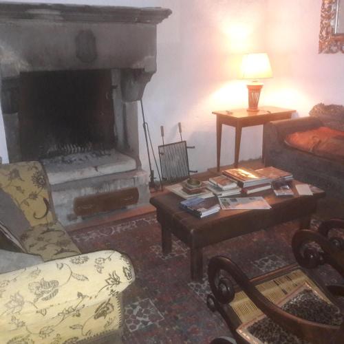 Posezení v ubytování B&B Borgo del Fornello