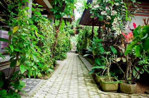 Zahrada ubytování Pondok Bulan Mas