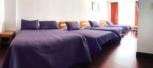 Ένα ή περισσότερα κρεβάτια σε δωμάτιο στο Hotel Galerias Pasto