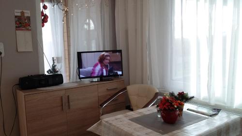 Μια τηλεόραση ή/και κέντρο ψυχαγωγίας στο Ferienhaus II Heyder
