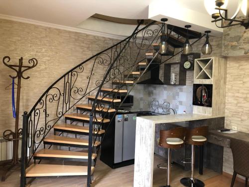 A kitchen or kitchenette at The apartment in the heart of Tbilisi