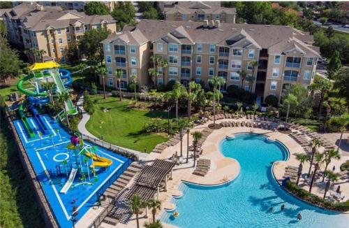 an aerial view of a water park at a resort at DREAM Vacation BY A3G in Orlando
