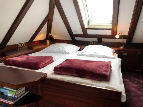 Postel nebo postele na pokoji v ubytování Wattprinzessin