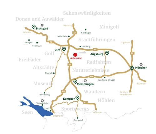 a map of the city of varanasi at Autenrieder Brauereigasthof in Ichenhausen