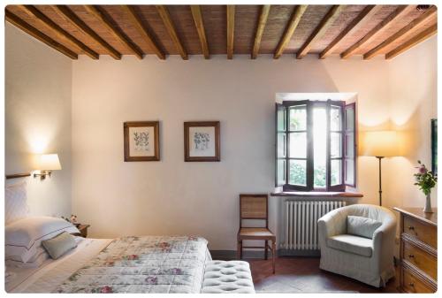 Postel nebo postele na pokoji v ubytování Hotel Le Fontanelle