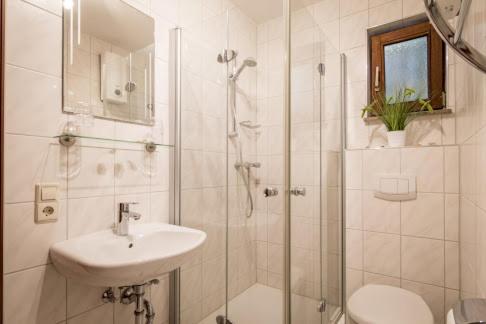 Koupelna v ubytování Sauerland-Oase