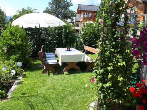 Jardín al aire libre en Ferienwohnung Sonnschein
