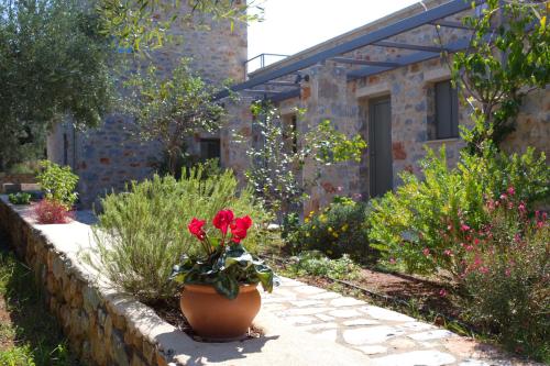 Jardín al aire libre en Mythies - Holiday Houses in Mani