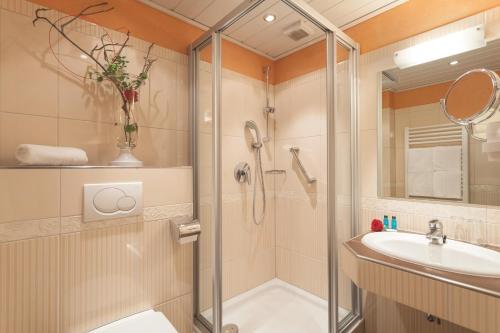 Koupelna v ubytování WILLINO Privathotel