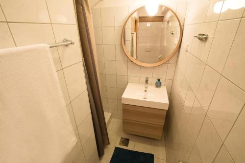 Vonios kambarys apgyvendinimo įstaigoje Apartment Artorius Ljubljana