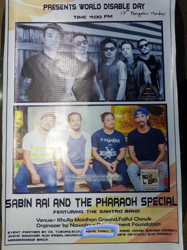 a poster for a band called the pharript at Nayathali Hotel & Lodge Pvt. Ltd in Kawasoti