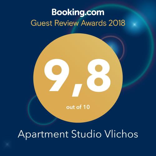Certifikát, hodnocení, plakát nebo jiný dokument vystavený v ubytování Vlichos Studio Apartment