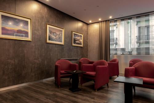 Χώρος καθιστικού στο Hotel Samasa Fundao