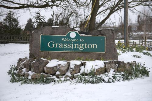 Grassington House during the winter 