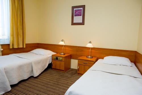 Posteľ alebo postele v izbe v ubytovaní Hotel Alexandra