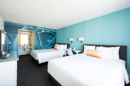 Postel nebo postele na pokoji v ubytování Rambler Motel