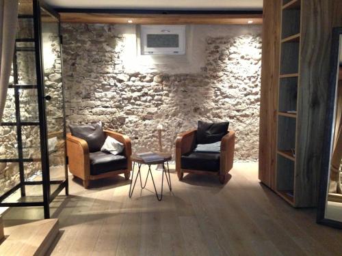 Posezení v ubytování Ferienhaus Hotel Hirschen Horn