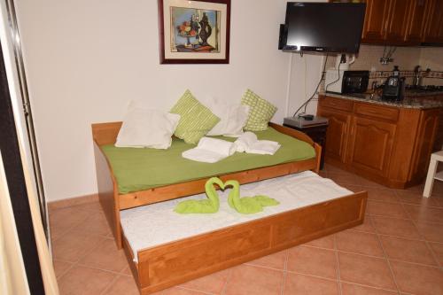 En eller flere senge i et værelse på Casa Flor
