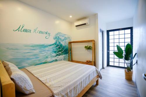 Ліжко або ліжка в номері Halong bay Almorhome