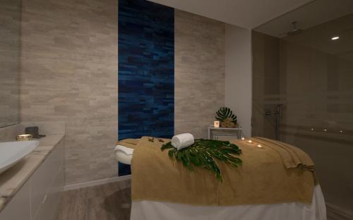 Koupelna v ubytování Hotel Alto Lido