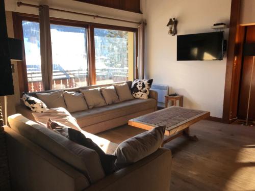 Posezení v ubytování Chalet 12 personnes Montgenèvre