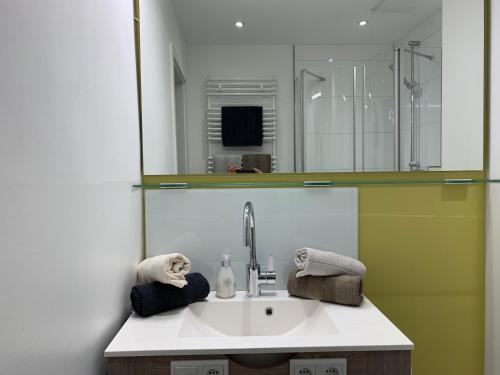 Bilik mandi di Apartment Köln Ensen