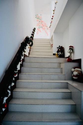 a set of stairs in a room with a staircase at Visakha 6 in Colombo