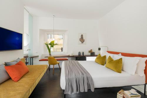 Postel nebo postele na pokoji v ubytování Maison Ottavia